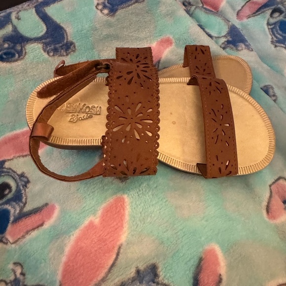 OshKosh B’gosh Girls Brown Megha Fashion Velcro Closure Sandal: 12 - Picture 6 of 12